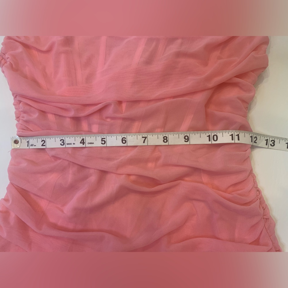 NWT Sweatheart TicToc corset pink dress, large, barbicore (bin C) - Picture 9 of 16